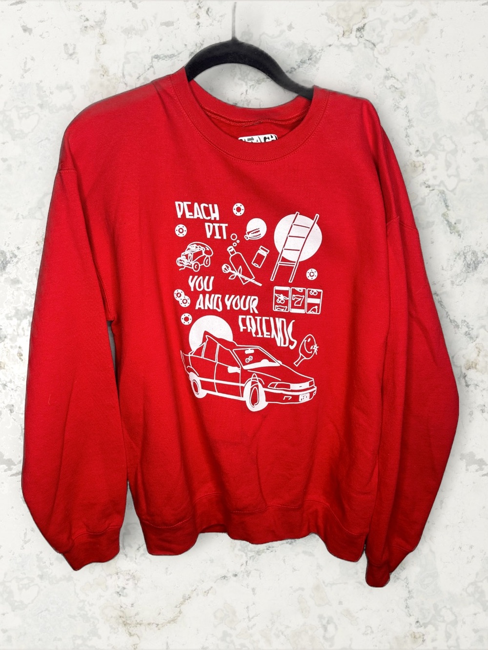 Peach Pit Indie Band Crewneck